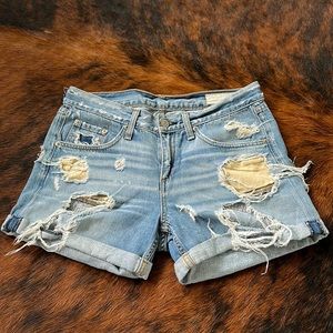 Rag and Bone Distressed Jean Shorts Size 26